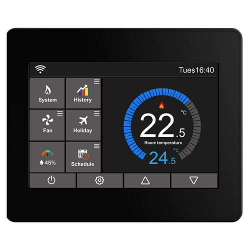 Intelligente Thermostat-Komplettlösung für kompatible Geräte: Intelligente Temperaturregelung kompatibel mit mehreren Systemen