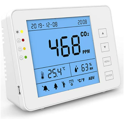 Ein guter Preis. 20 ppm Innenraum CO2-Meter Datenlogger Smart Home Luftqualitätsmonitor Online