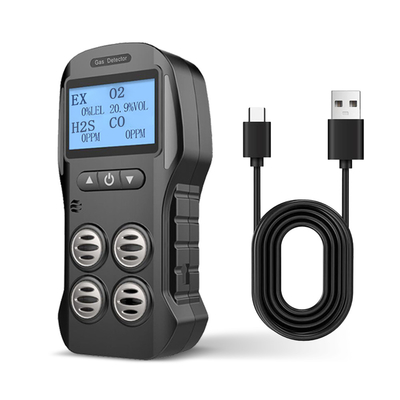 Ein guter Preis. ODM Portable Multigas Detektor Monitor Echtzeit Anzeige CO 200PPM H2S 10PPM Online