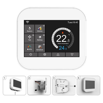 Ein guter Preis. Home Smart WiFi Thermostat: Fußbodenheizung, programmierbar, 50Hz/60Hz, anpassbar Online