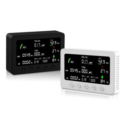 Ein guter Preis. 10-in-1 IoT Luftqualitätsdetektor - Hochpräziser PM1.0/CO2/Lärm/AQI-Sensor mit APP-Fernüberwachung, CE- und FCC-zertifiziert Online