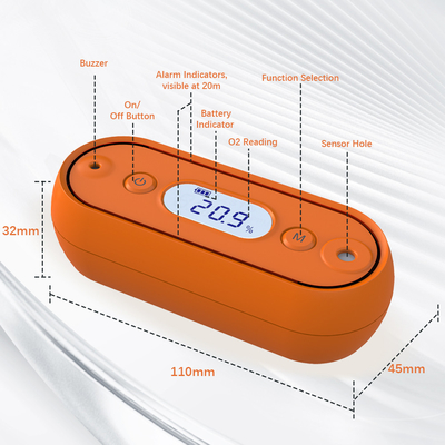Good price Hochpräzise tragbare Sauerstoffgasdetektor Luftmonitor für Outdoor-Aktivitäten 9V Online
