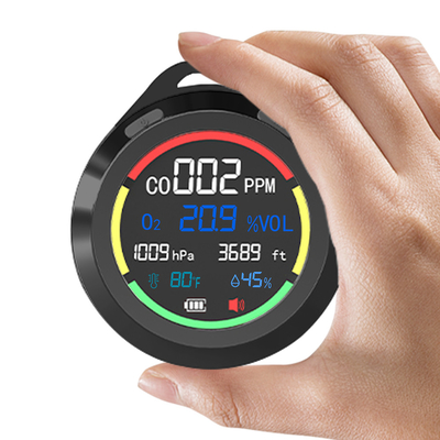 LCD-Bildschirm-Reise-Portable-Kohlenmonoxid-Monitor-Detektor für Temperatur und Luftfeuchtigkeit 1500mAh