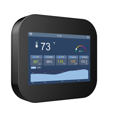 Good price Touchscreen Indoor Smart Air Quality Monitor Sensor mit WiFi RS485 und LoRaWan Online