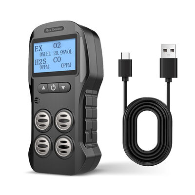 ODM Portable Multigas Detektor Monitor Echtzeit Anzeige CO 200PPM H2S 10PPM
