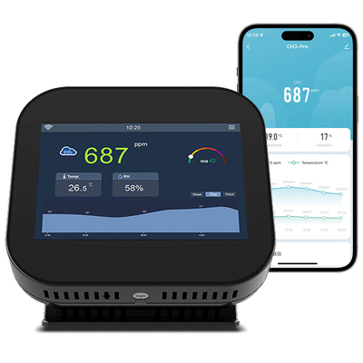 Good price Smart Gzair Innenraum-CO2-Meter WiFi-Luftüberwachung Touchscreen-Display Online