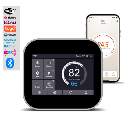 CE/FCC-zertifizierter Tuya Smart WiFi Thermostat, drahtloser programmierbarer Regler für HLK-Fußbodenheizungssysteme, Heim- und Gewerbeanwendung