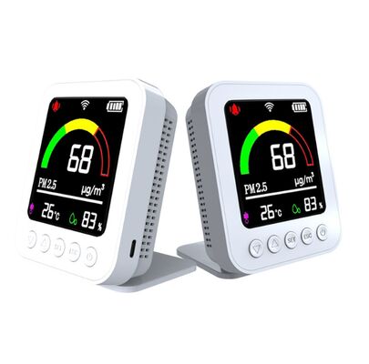 Ein guter Preis. Luftqualitätsprüfer - 6-in-1 PM2.5/PM10/Formaldehyd/TVOC/Temp Feuchtigkeitsmessgerät, wiederaufladbare LCD-Hintergrundbeleuchtung für Zuhause/Auto/Reise Online