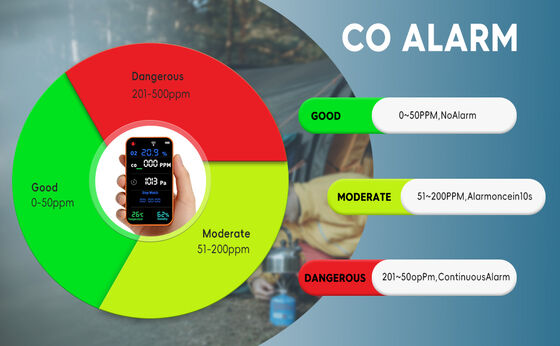 Ein guter Preis. PT09 Wi-Fi-fähiger Multi-Gas-Analysator mit visuellen/audio- und telefonischen Alarmen Online