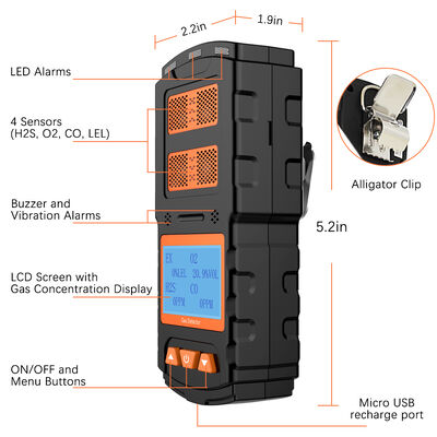 Ein guter Preis. Vielseitiger 4-in-1-Gasmonitor für Abwasserkanäle, Bergbau, Erdöl und Labor. Online
