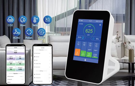 Smart Air Quality Monitor, Echtzeit-TVOC-Detektor mit Touchscreen