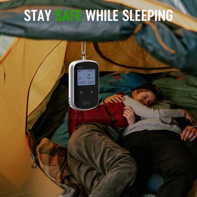 Ein guter Preis. Smart Compact Portable CO Alarm Kohlenmonoxid Detektor mit RH Temperatur wiederaufladbar Camping Essential Online