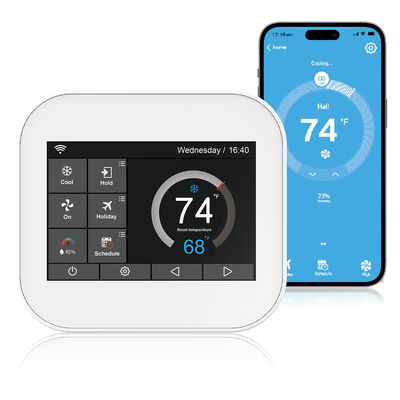 Ein guter Preis. Smart Touch Screen WiFi Fußbodenheizung Thermostat, drahtlose HVAC Temperaturregler für Zuhause Online