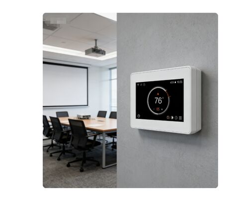 Ein guter Preis. Intelligenter Thermostat vom Typ US für Gewerbe/Wohnen, programmierbarer Thermostat – App-gesteuerter WLAN-Thermostat mit Timer-Modus & Luftfeuchtigkeitsanzeige Online